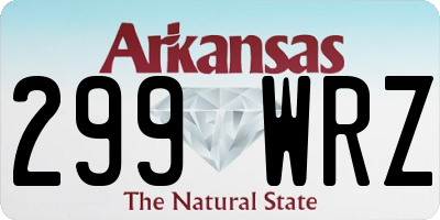 AR license plate 299WRZ