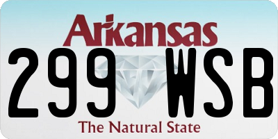 AR license plate 299WSB