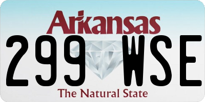AR license plate 299WSE