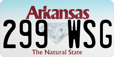 AR license plate 299WSG
