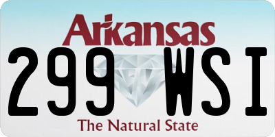 AR license plate 299WSI