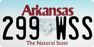 AR license plate 299WSS