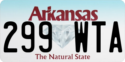 AR license plate 299WTA