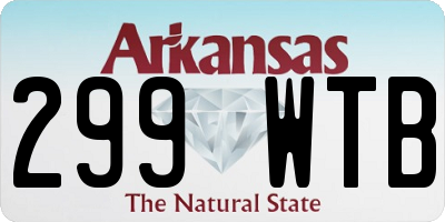 AR license plate 299WTB