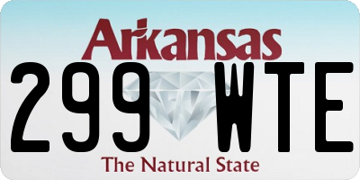 AR license plate 299WTE