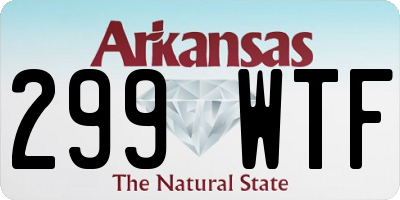 AR license plate 299WTF