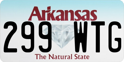 AR license plate 299WTG