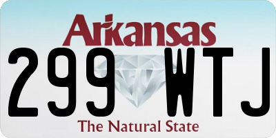 AR license plate 299WTJ