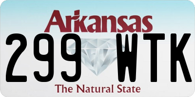 AR license plate 299WTK