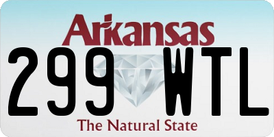 AR license plate 299WTL