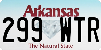 AR license plate 299WTR