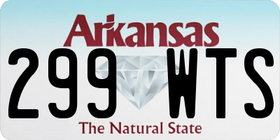 AR license plate 299WTS