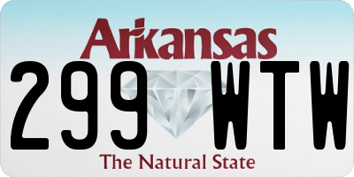 AR license plate 299WTW