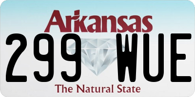 AR license plate 299WUE