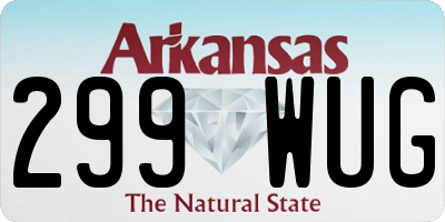 AR license plate 299WUG