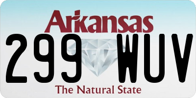 AR license plate 299WUV