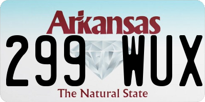 AR license plate 299WUX