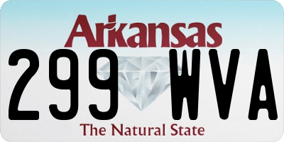 AR license plate 299WVA
