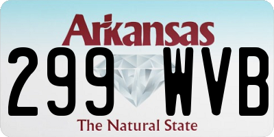 AR license plate 299WVB