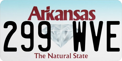 AR license plate 299WVE