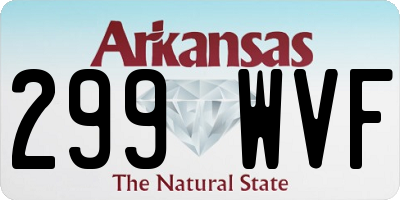 AR license plate 299WVF