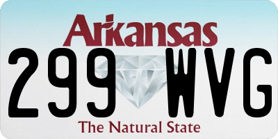 AR license plate 299WVG