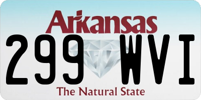 AR license plate 299WVI