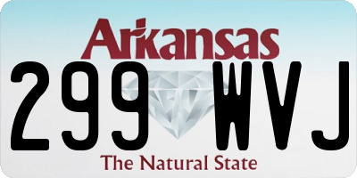 AR license plate 299WVJ