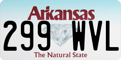 AR license plate 299WVL