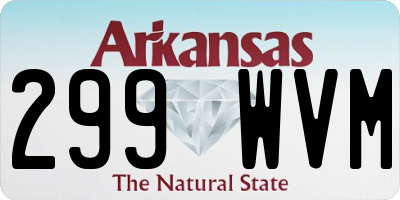 AR license plate 299WVM