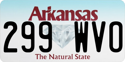 AR license plate 299WVO