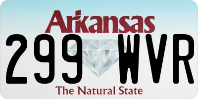 AR license plate 299WVR