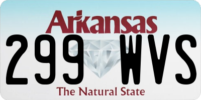 AR license plate 299WVS