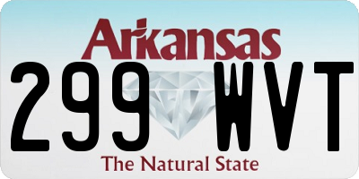 AR license plate 299WVT
