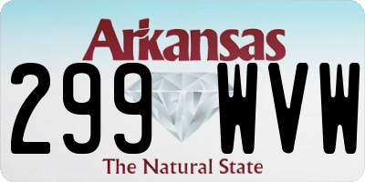 AR license plate 299WVW