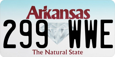 AR license plate 299WWE