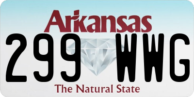 AR license plate 299WWG