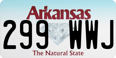 AR license plate 299WWJ