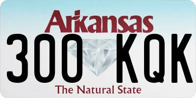 AR license plate 300KQK