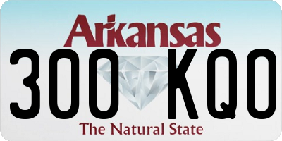 AR license plate 300KQO