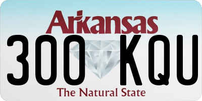 AR license plate 300KQU