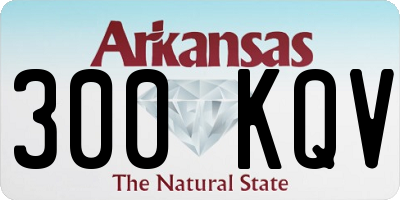 AR license plate 300KQV