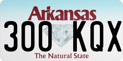 AR license plate 300KQX