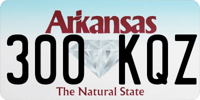 AR license plate 300KQZ