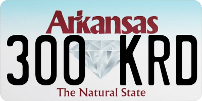 AR license plate 300KRD