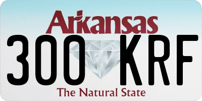 AR license plate 300KRF