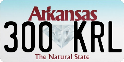 AR license plate 300KRL
