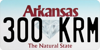 AR license plate 300KRM