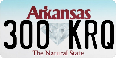 AR license plate 300KRQ