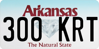 AR license plate 300KRT